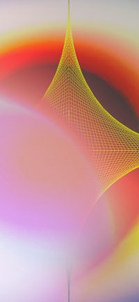 an abstract image of a yellow, orange, and red pattern