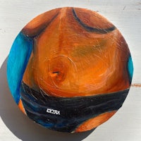 a painting of a woman in a bikini