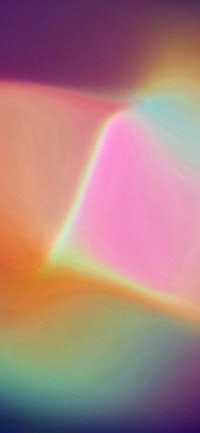 a colorful abstract painting of a rainbow